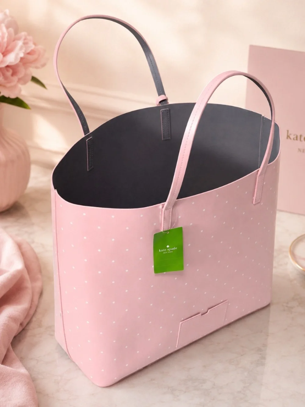 Retired Kate Spade New York “Who Me?” owl tote with Care Card.